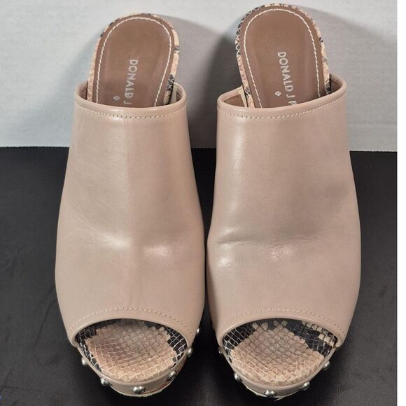 Donald Pilner Leather Mules - Size 8M - Picture 1 of 8